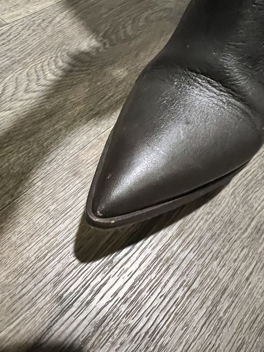Сапоги высокие Zara, натуральная кожа 38р