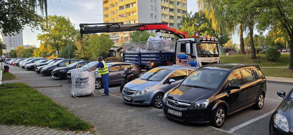 BIG-BAG worek kontener wywóz gruzu odpady śmieci meble budowa remont