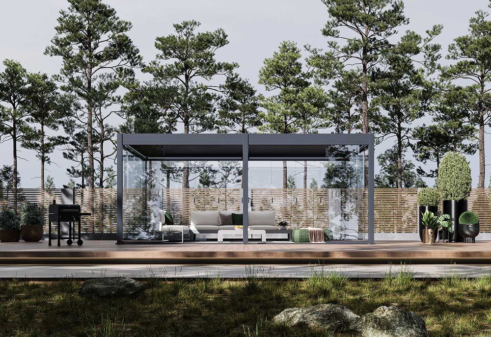 Pergola aluminiowa- zadaszenie wolnostojące