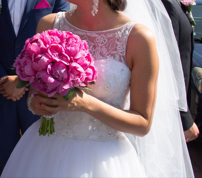 Piękna Suknia ślubna 34/xs salon sophia