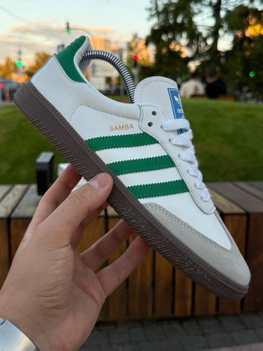 НАЛОЖКА‼️41-45 Adidas Samba OG White Green Line / Leo Spezial LV Dunk 72
