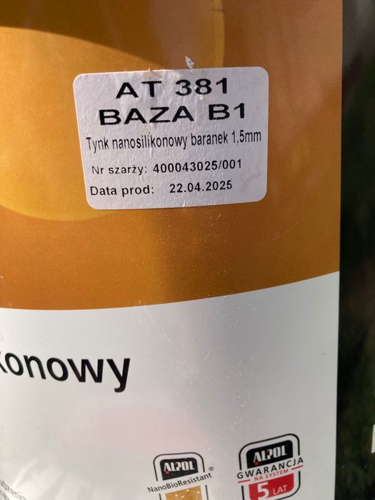 Tynk nanosilikonowy biały Alpol 50kg