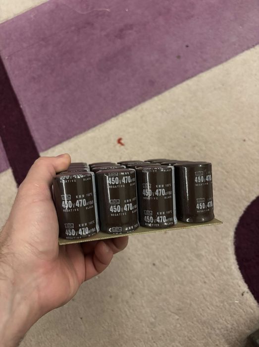 Конденсаторы Nippon 450v*470uF 17шт