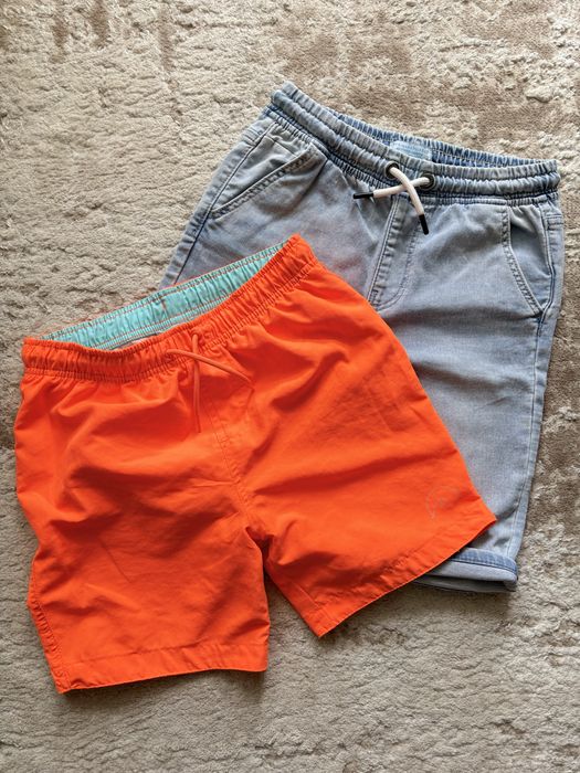 Яркие шорты пляжные primark 140р.
