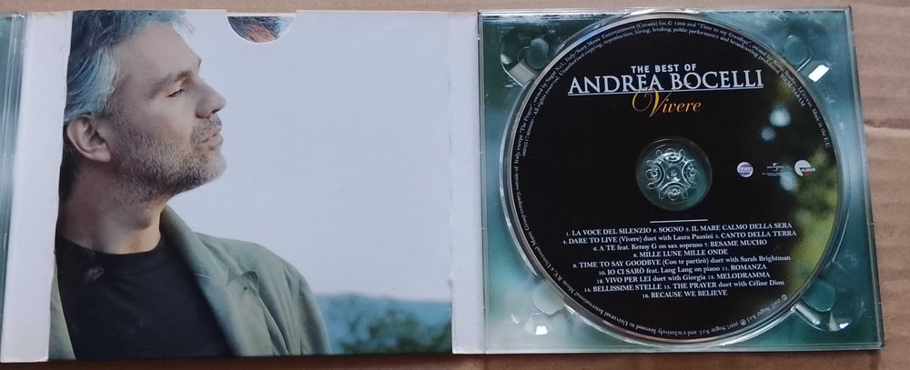 Andrea Bocelli: Vivere - The Best Of CD+ DVD Digipack Clássica