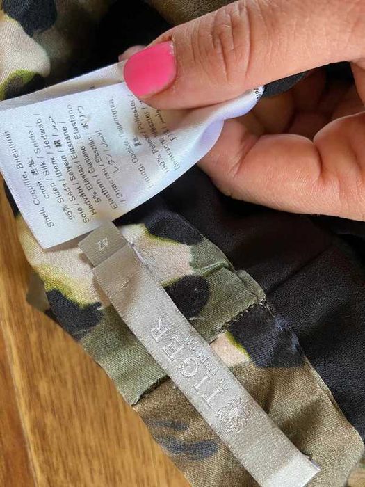 szorty xl 42 40 spodenki pantera animal jedwab silk jakosc