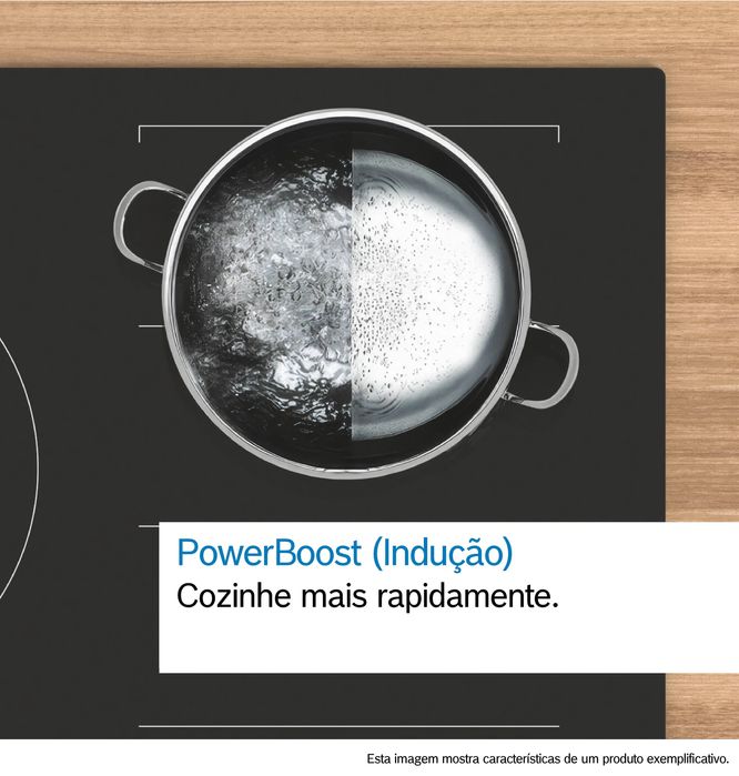 Serie 4 Placa de indução 60 cm Instalação na superfície sem moldura