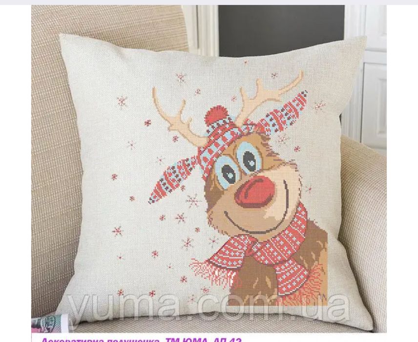 Наволочка під вишивку бісером