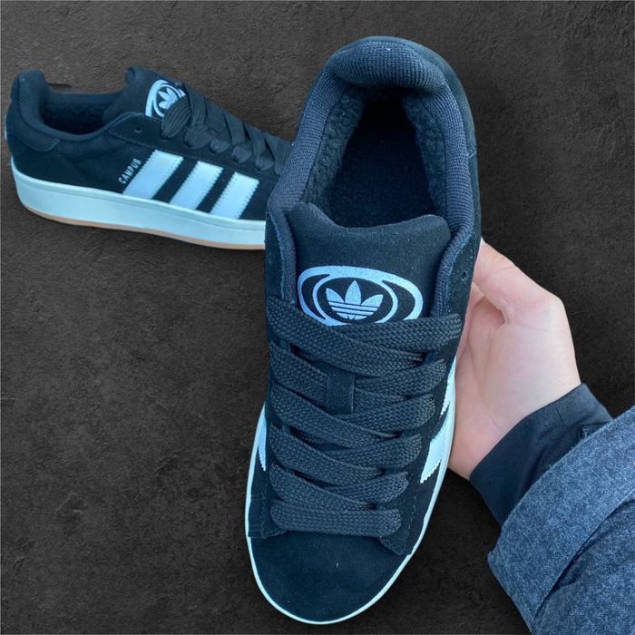 Adidas Campus Зима з Мехом, Чоловічі Кросівки, Топ Якість, Чекаєм Вас