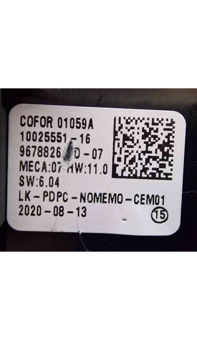 Comando / Botão / Interruptor Vidros Frente Esquerdo 96788264ZD - PEUGEOT 208 II