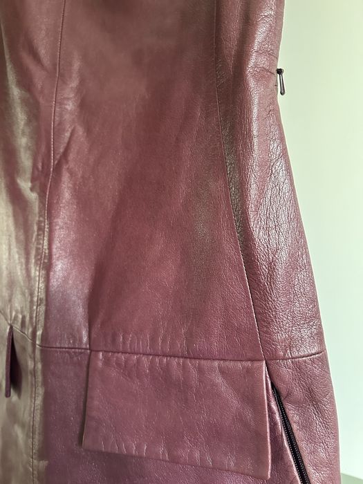 Blacky dress berlin skórzana sukienka pudrowy fiolet