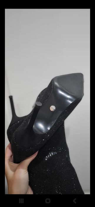 Kozaki Zara 38 cekinowe nowe