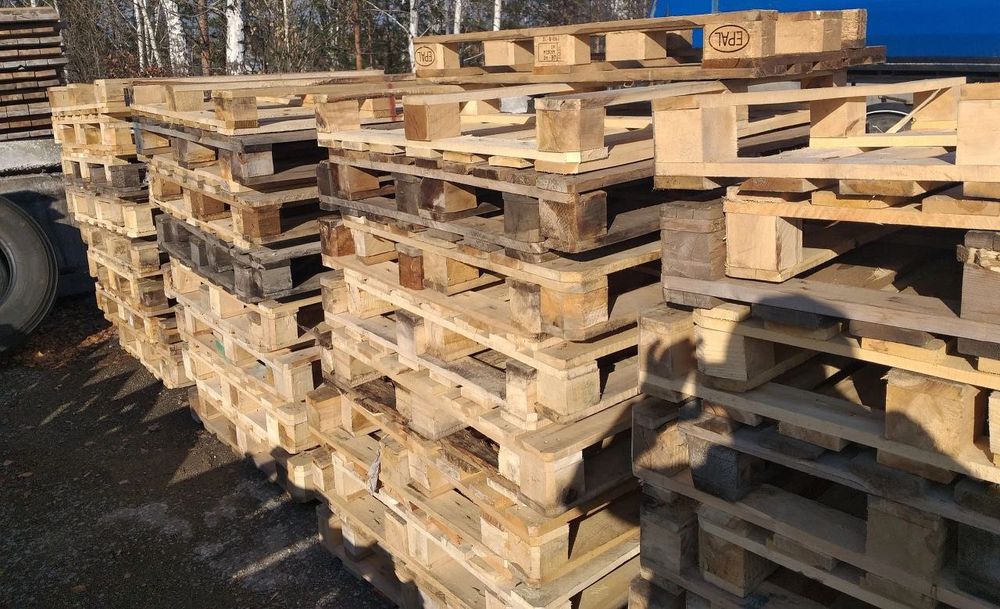 Поддоны деревянные б.в паллеты оптом "европоддон" недорого піддони