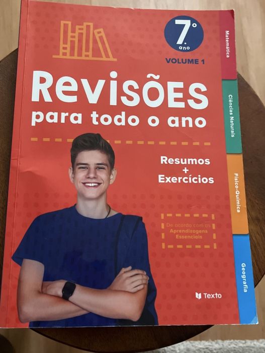 livro do sétimo ano para preparar os testes, disciplinas de matemática