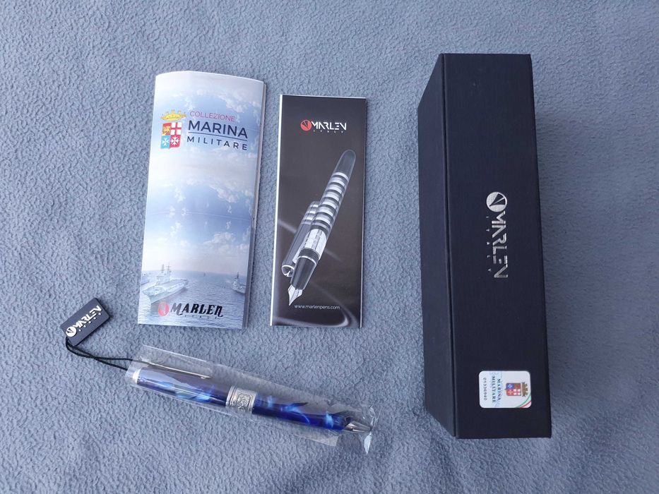 Caneta Marlen Marina Militare Special Slim Edition Roller Ball - Italy