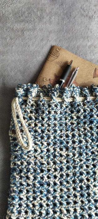 Szydełkowana torba - sakiewka