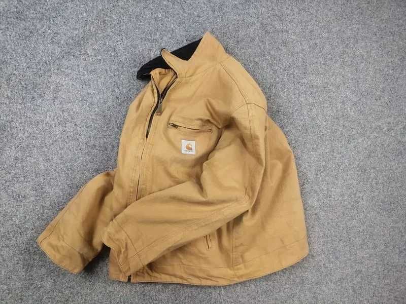 Вінтажна куртка Carhartt j001 detroit харік бежева з кишенями вітровка бомбер мілітарі тактична тепла