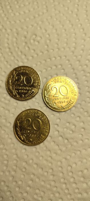 20 centimes  moneta Francja!