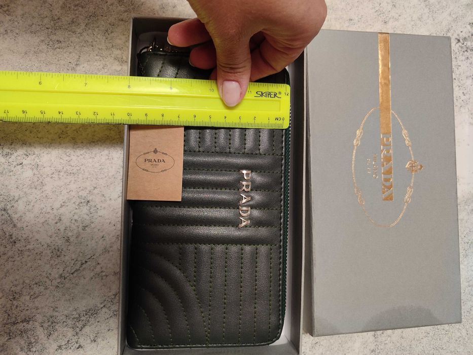 Гаманець великий, зелений колір