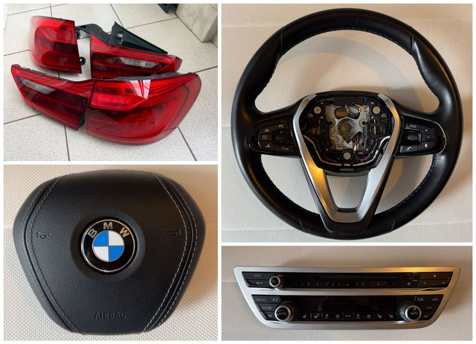 Faróis traseiros, Volante, controlo da climatização BMW Série 5 G30 & G31