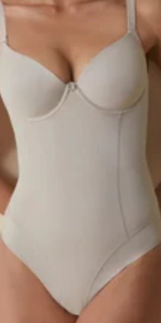 Body cieliste oysho, stanik do sukienki z odkrytymi plecami 75C