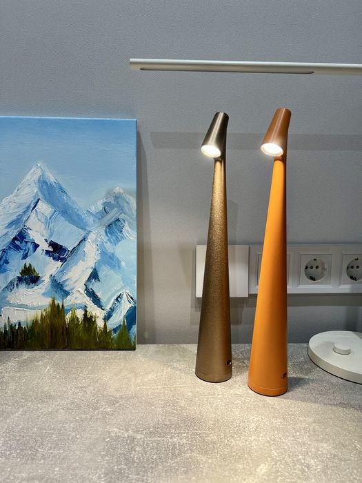 Стильный настольный светильник лампа, акуммуляторный