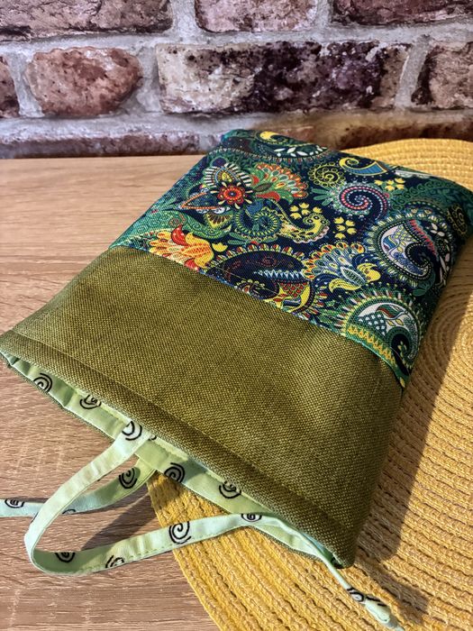 Etui otulacz na książkę handmade