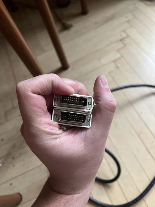 Кабелі для ПК та монітора: живлення 220В, VGA, DVI (б/в)