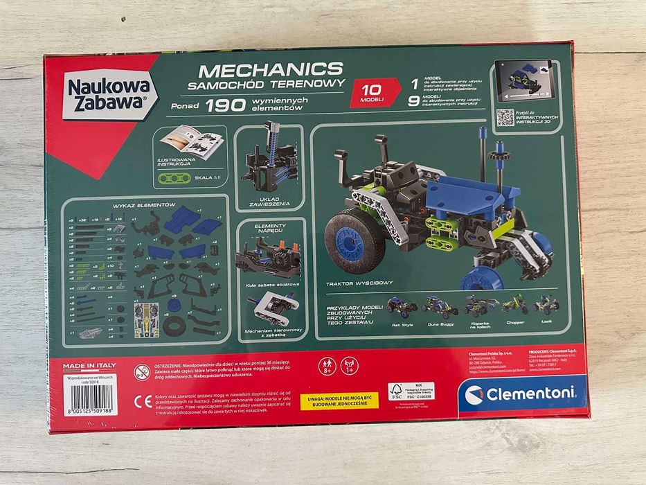 Klocki konstrukcyjne Łazik Autko terenowe Clementoni