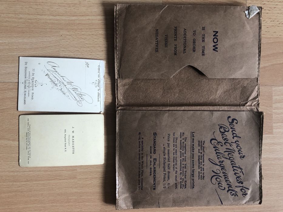 Stare fotografie, koperta. Antyki