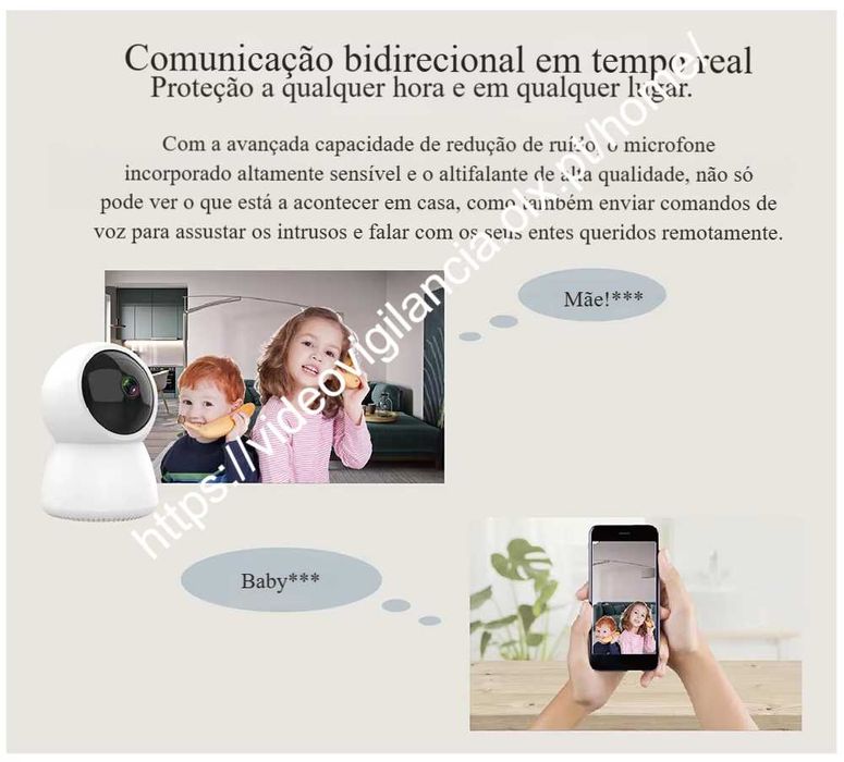 Câmara ‼️ Sem fios WiFi ‼️ Deteção e seguimento de pessoas