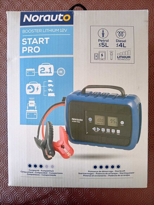 Booster Lithium STAR Pro - Carregador instantâneo de arranque de bateria