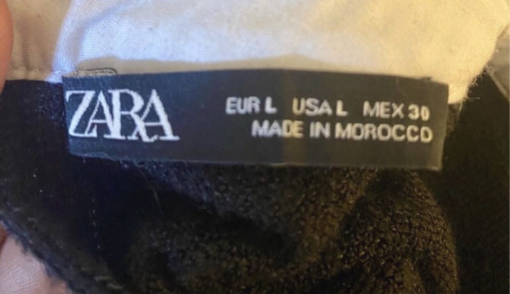 Camisola zara preta e branco