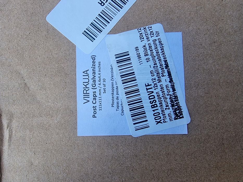 Daszek kapturek na słupek