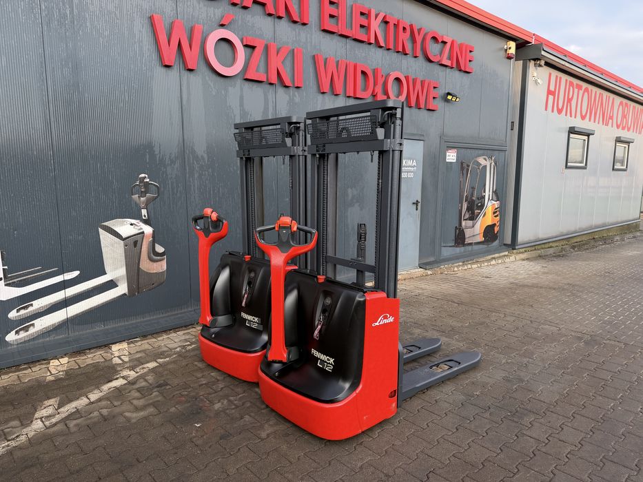 Paleciak elektryczny Linde L 12 430 cm 2012 jak Nowy rwózek