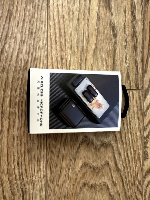 Бездротовий мікрофон HOMEFISH Mini з функцією шумозаглушення для використання на відкритому повітрі та зарядним чохлом