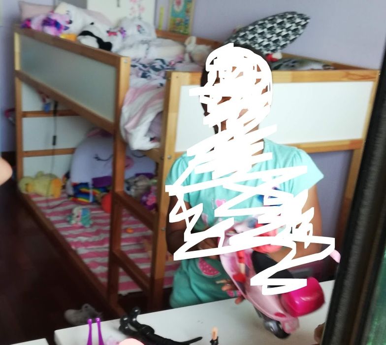 Cama reversível tipo beliche