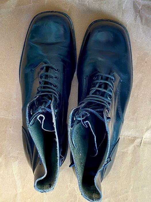 Botas couro estilo militar