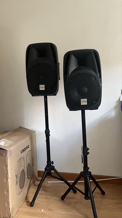 Sistema de Som VSOUND VSSG12A Completo – Como Novo