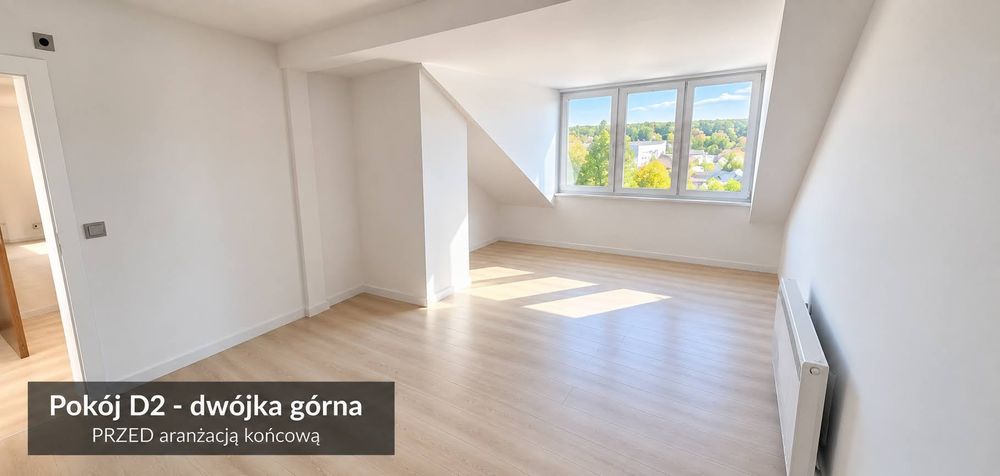 D2 | Duży pokój 2-os. 19,1 m² | 1750 zł/pokój plus opłaty | Rembertów