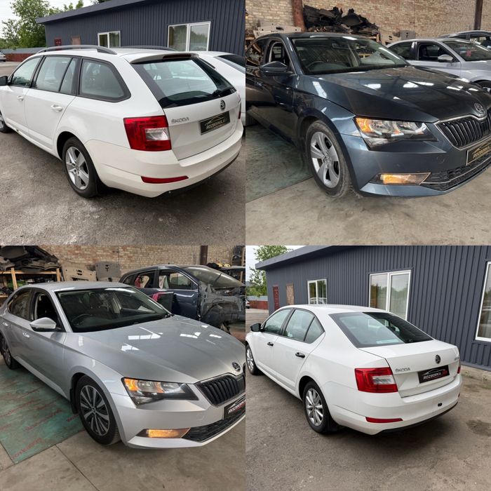 Розборка Skoda Octavia A7 FL liftback шрот Superb 3 1.6tdi 2.0tdi 1.2tsi розбірка Октавія А7 Суперб 3 запчастини б у капот бампер двері багажник фонар