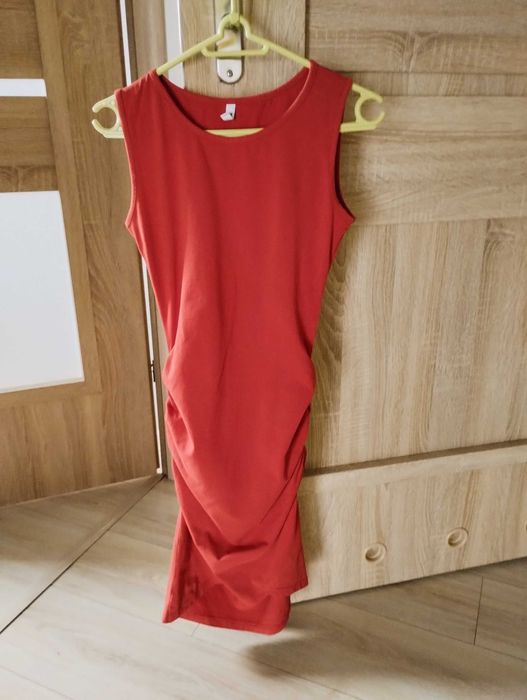 Letnia sukienka z marszczeniami XXS XS