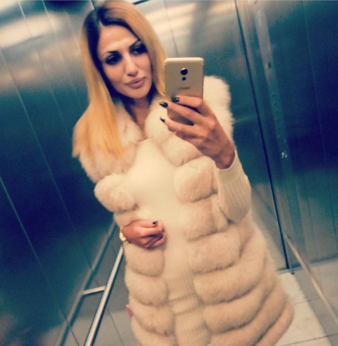 Шуба трансформер из песца