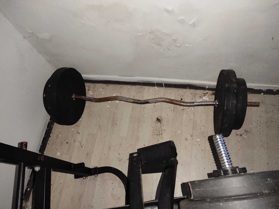 Zestaw do ćwiczeń - ławeczka z osprzętem