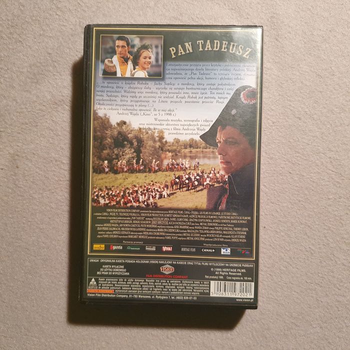 Pan Tadeusz kaseta VHS