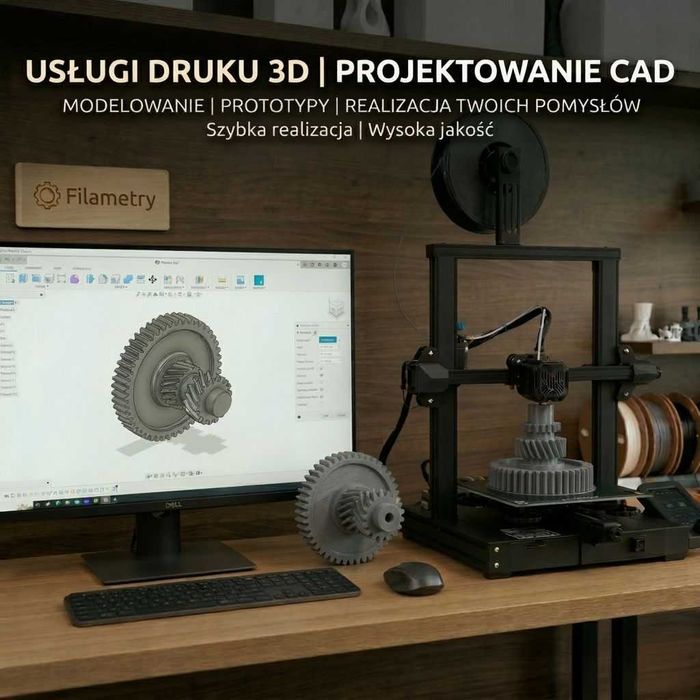 Druk 3D na zamówienie | Projektowanie CAD | Prototypy | Części