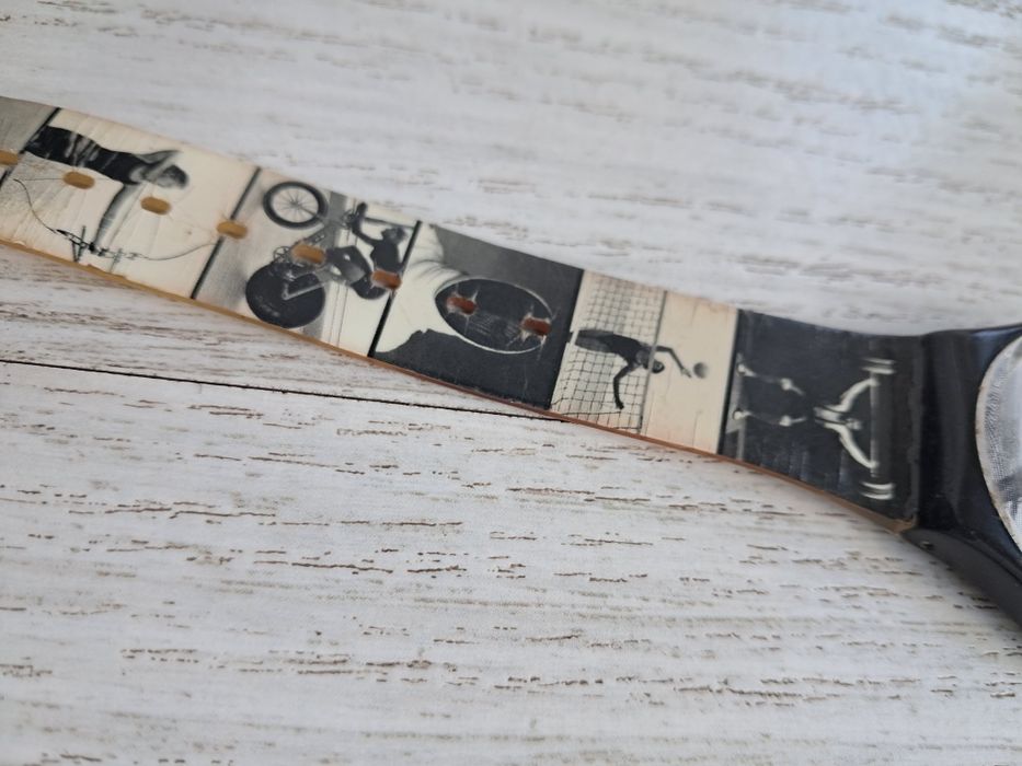 Zegarek Swatch 5755 Annie Leibovitz wzór olimpijski 1996 GB 178 UNIKAT