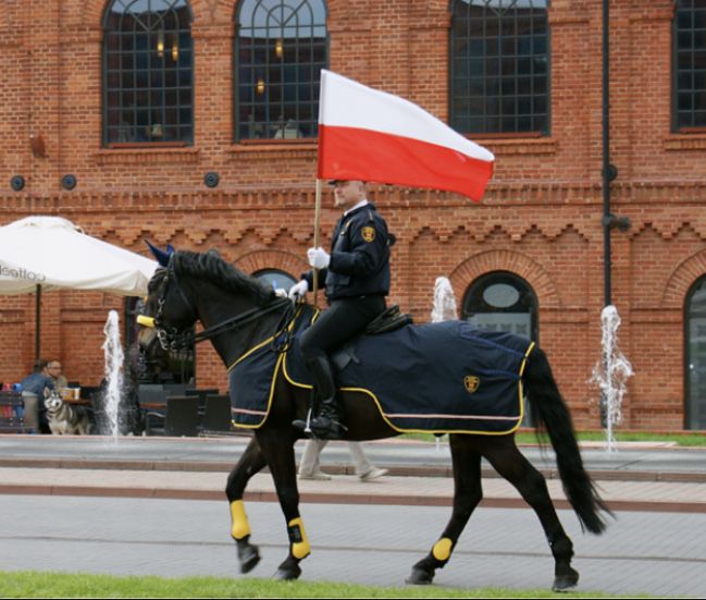 Flaga POLSKI narodowa 112x70 CM DUŻA