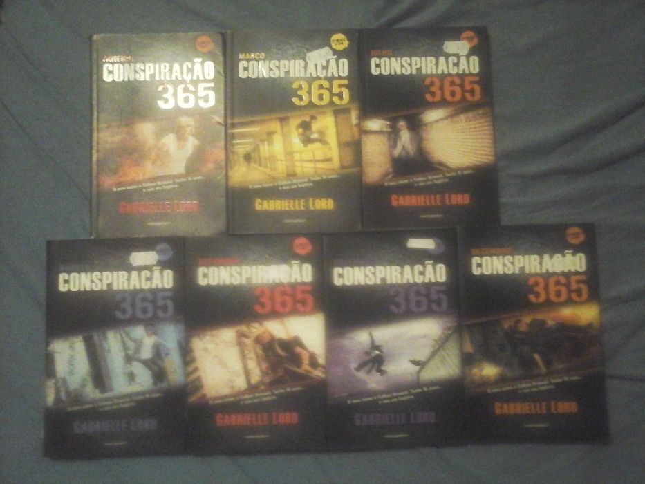 COMO NOVOS Coleção Completa CONSPIRAÇÃO 365 de Gabrielle Lord Livros