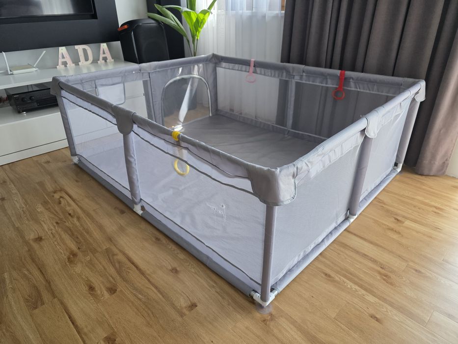 Duży kojec dla dziecka/suchy basen/plac zabaw 150/180 cm + uchwyty+ pokrowiec